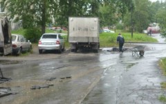 Асфальт в дождь