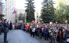 Глава Карелии перед первокурсниками